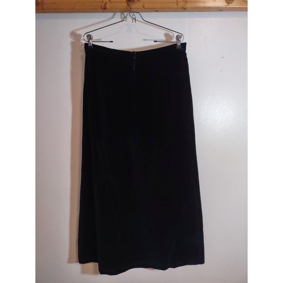 Black Velvet Women's 18 Homemade Skirt Long Modest Vintage - Picture 5 of 8